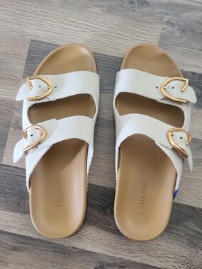 Rothy's Double Strap Buckle Slide Sandals